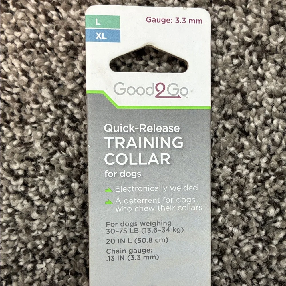 Training Collar for Dogs - Size L/XL, fits 30-75 lb dogs, Adjustable